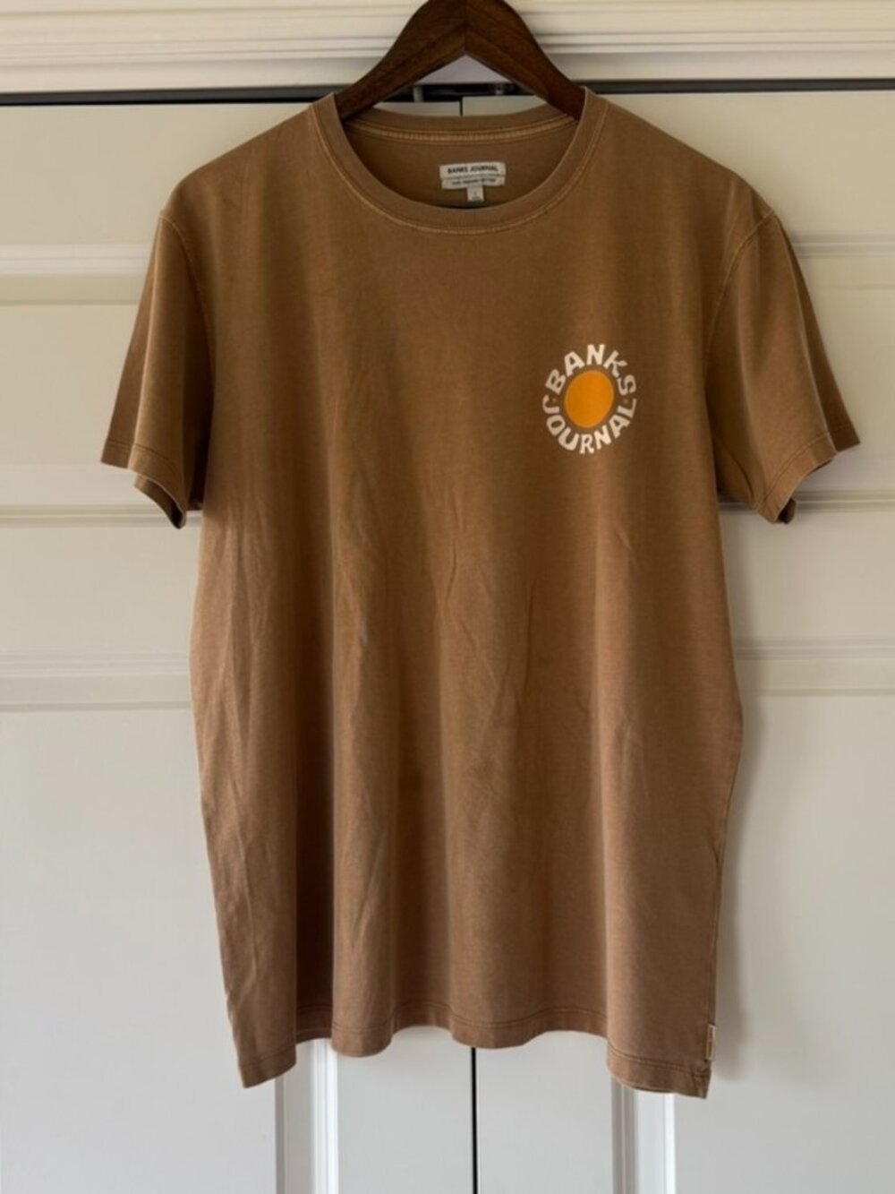 Banks Journal Journals Graphic T-Shirt in Brown/Tan — Size S